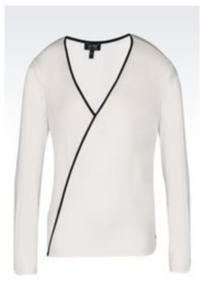 OFFICIAL STORE ARMANI JEANS VISCOSE BLOUSE
