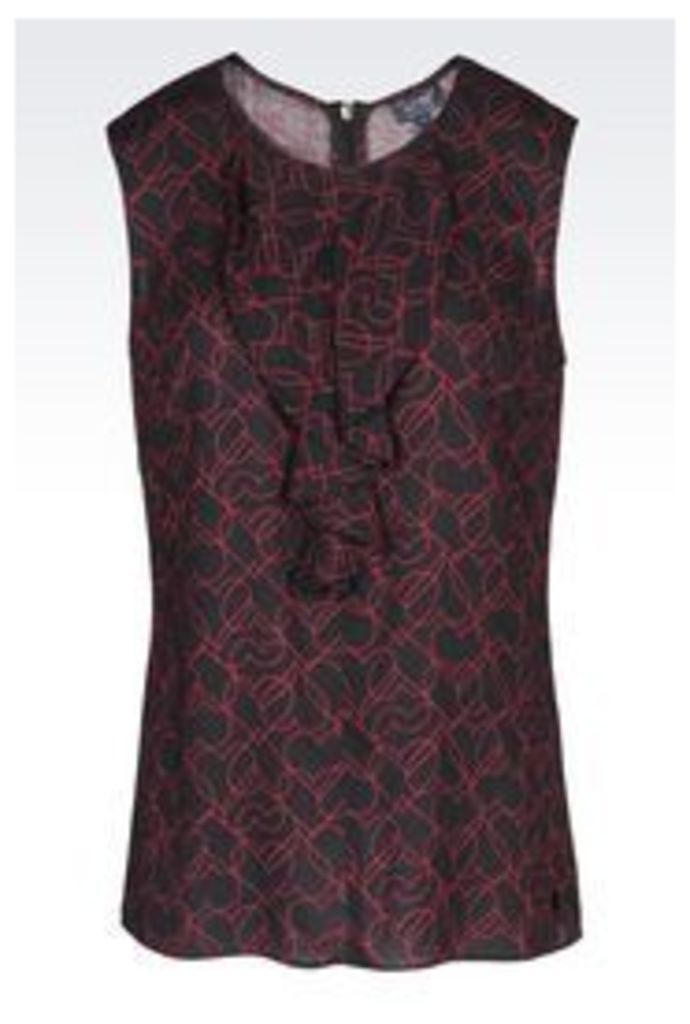 OFFICIAL STORE ARMANI JEANS HEART PRINT TOP