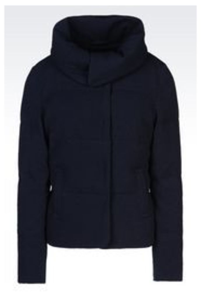 OFFICIAL STORE EMPORIO ARMANI DOWN JACKET IN CRÃŠPE