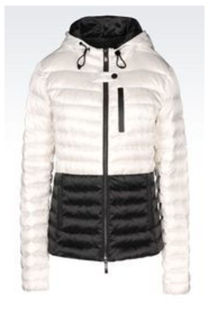 OFFICIAL STORE ARMANI JEANS DOWN JACKET IN TECHNICAL FABRIC