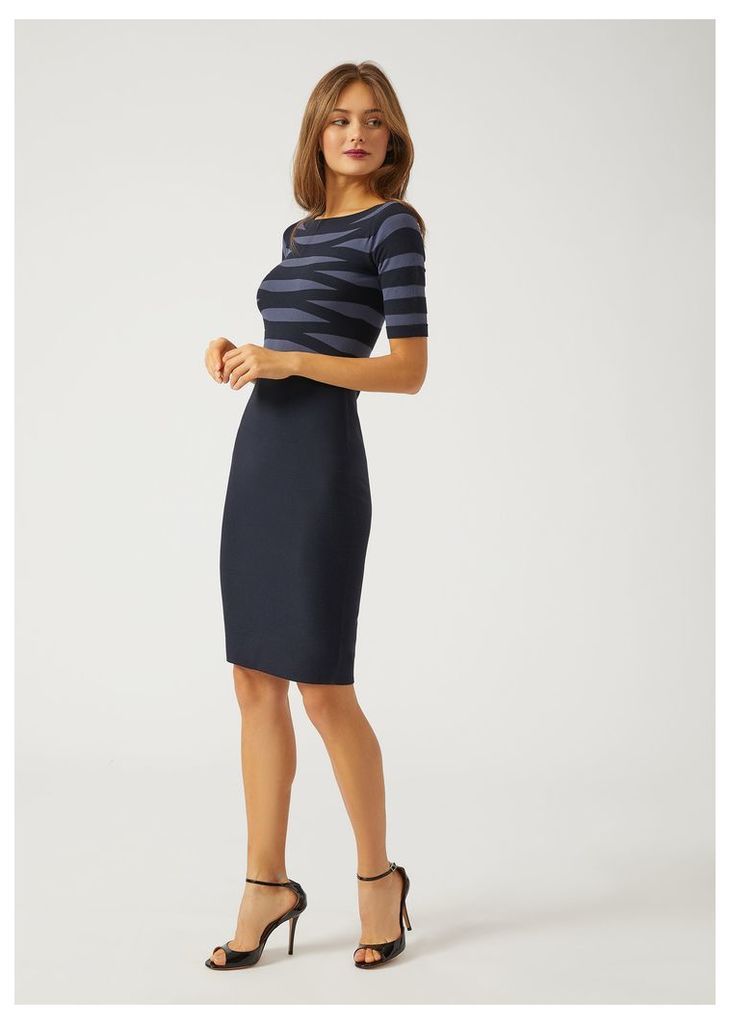 OFFICIAL STORE EMPORIO ARMANI Knit sheath dress