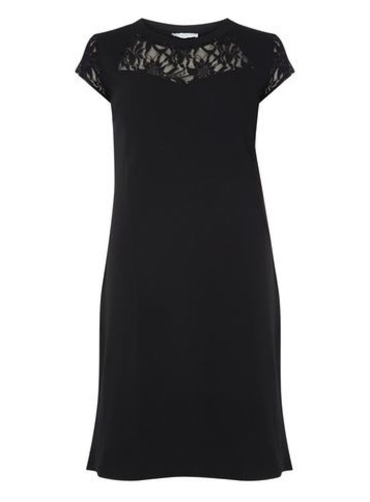 Gemma Collins Black Lace Midi Dress, Black