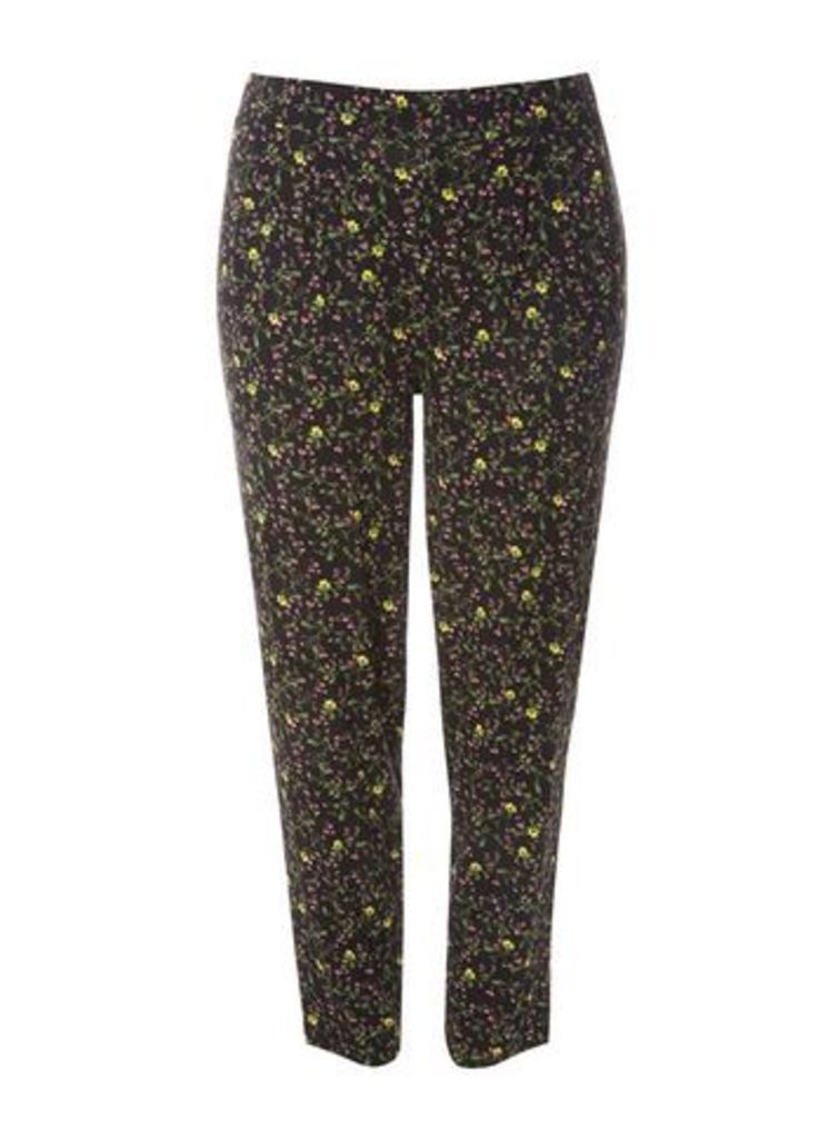 Colourful Floral Tapered Trousers, Others