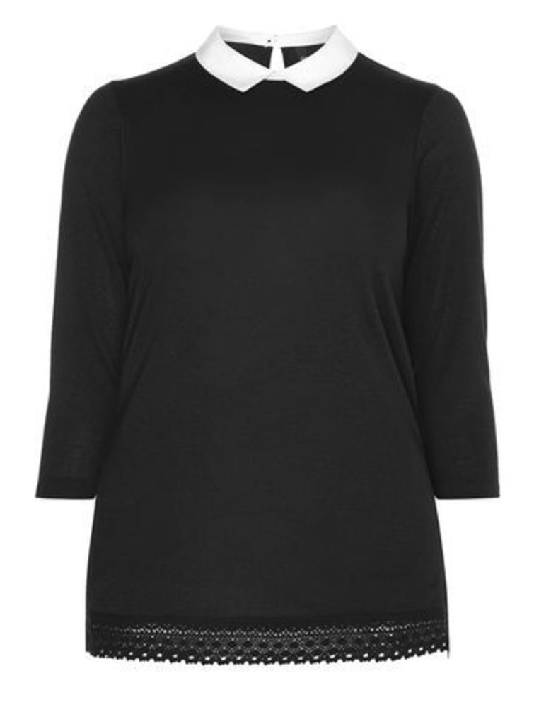 Black Soft Touch 2 In 1 Top, Black