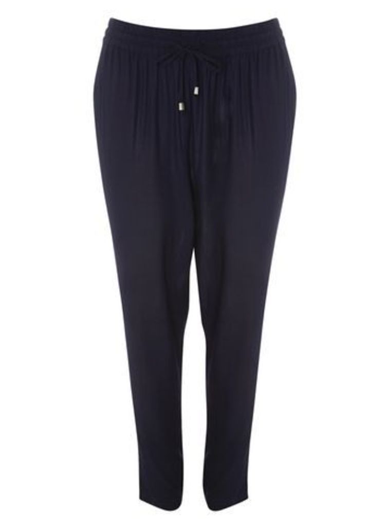 Navy Blue Tapered Trousers, Navy