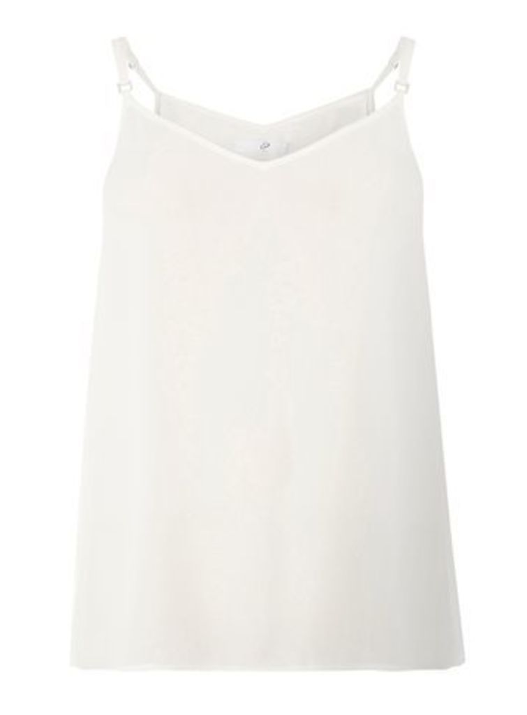 Ivory Strappy Camisole Top, White
