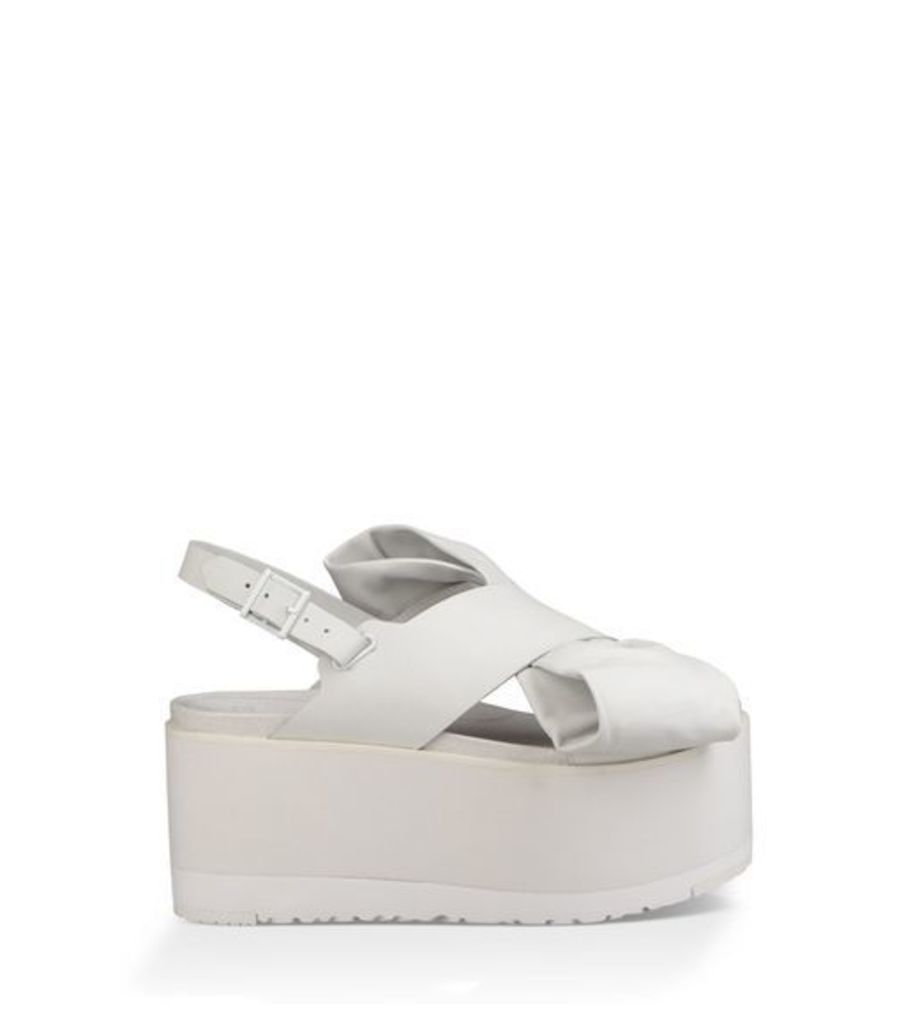UGG The Moon Bow Womens Sandals White 8