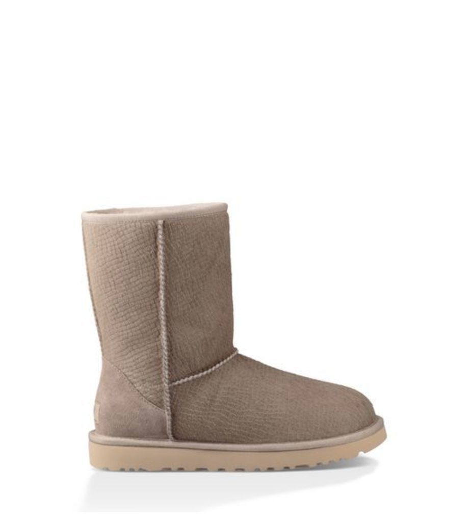 UGG Classic Short Calf Hair Scales Womens Classic Boots Oyster 4