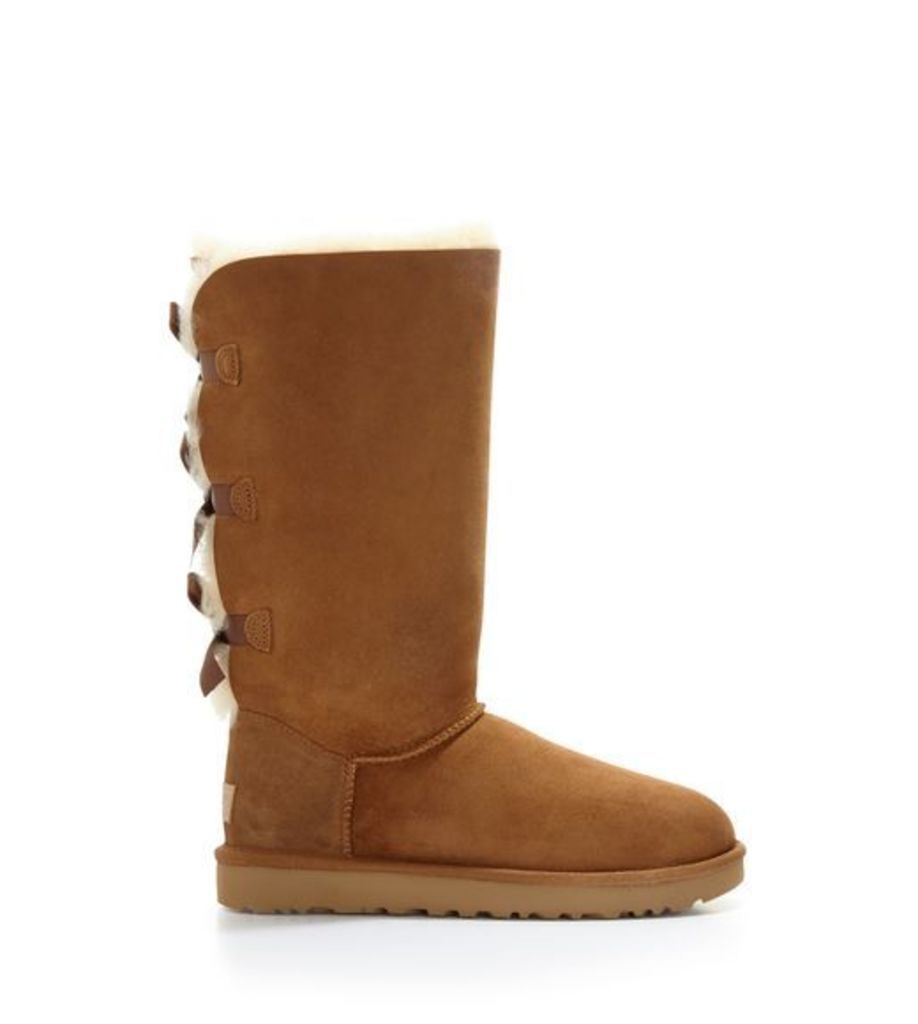 UGG Bailey Bow Tall Ii Boot Womens Boots Chestnut 8