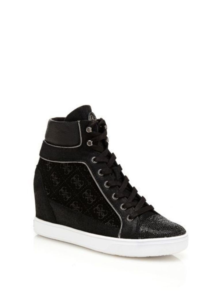 Guess Furr Wedge Sneaker With Inserts