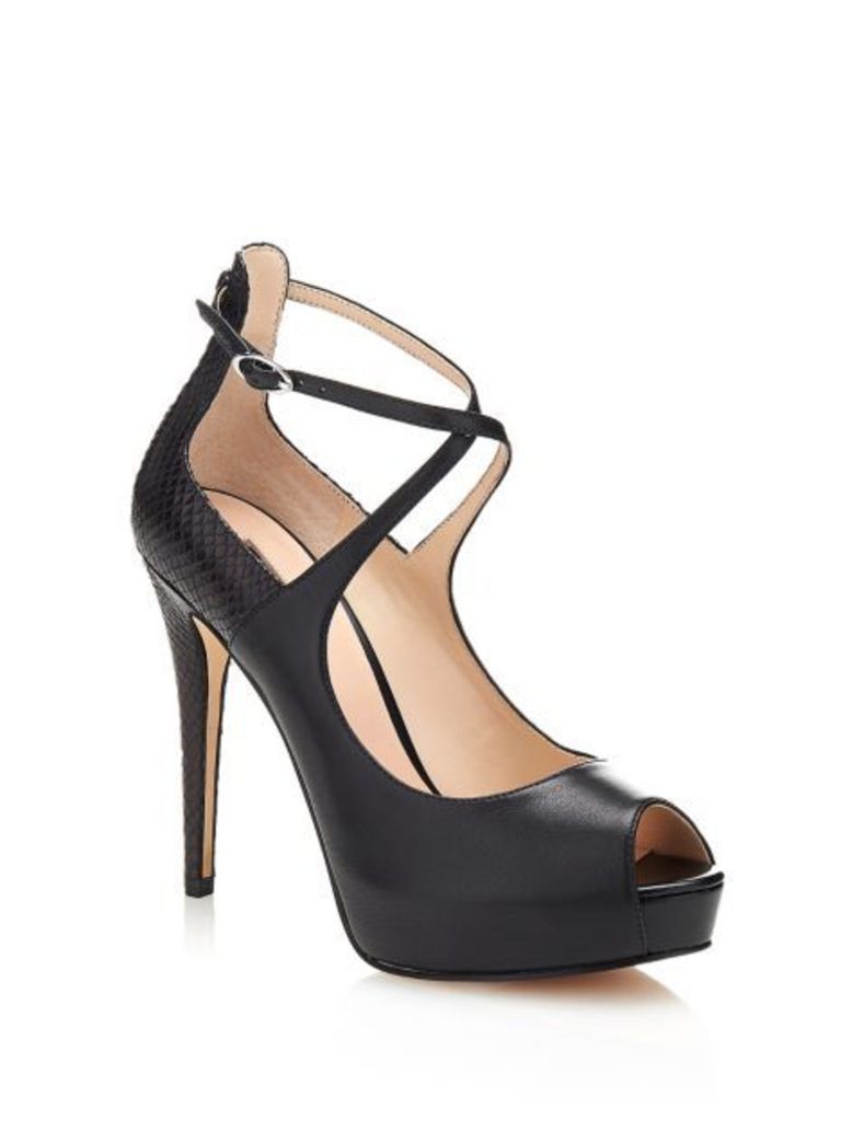 Guess Hadio Leather Open-Toe Shoe