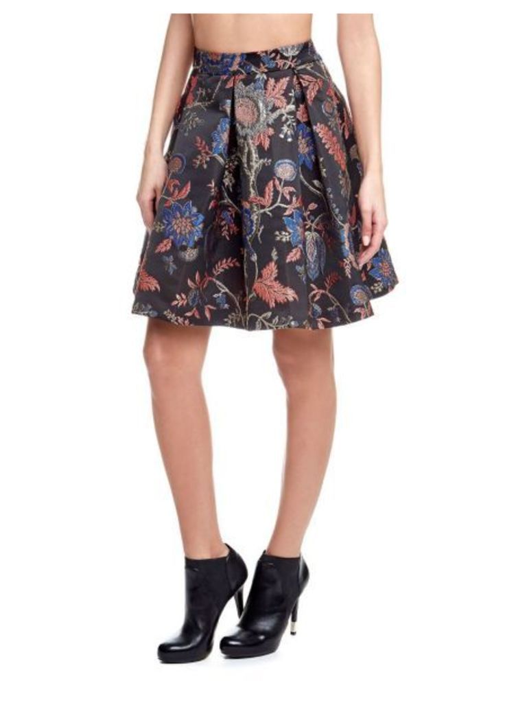 Guess Floral Skirt With Raised Pattern
