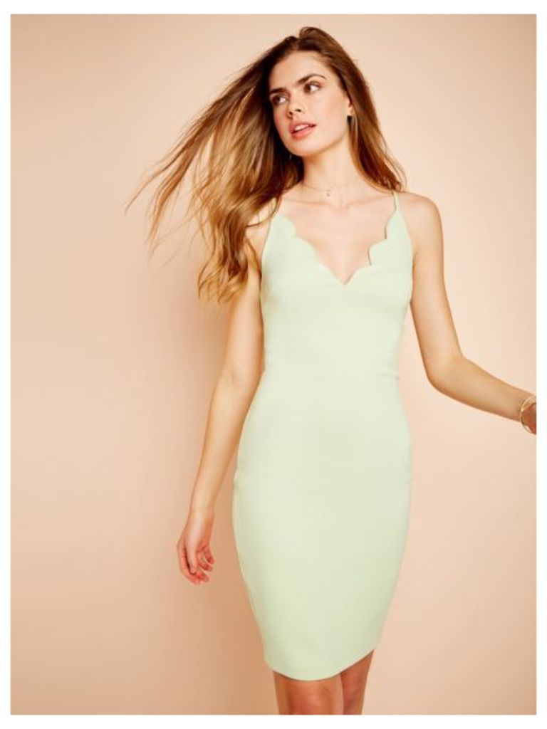 Guess Dress With Uneven Neckline