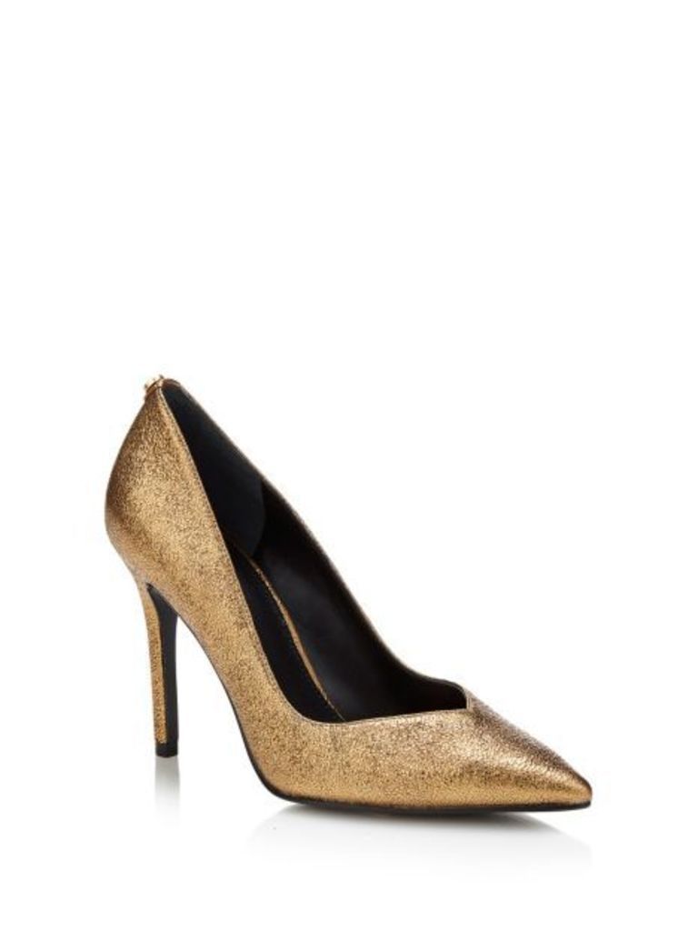 Guess Becool Laminated Leather Court Shoe