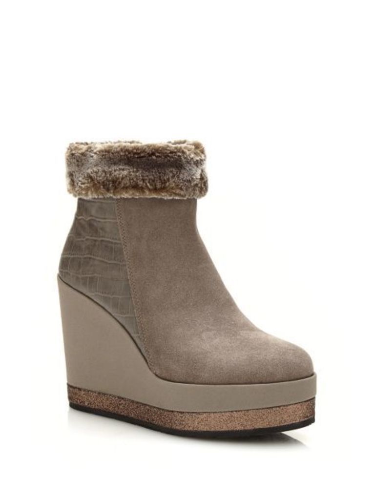 Guess Lea Low Boot With Faux Fur