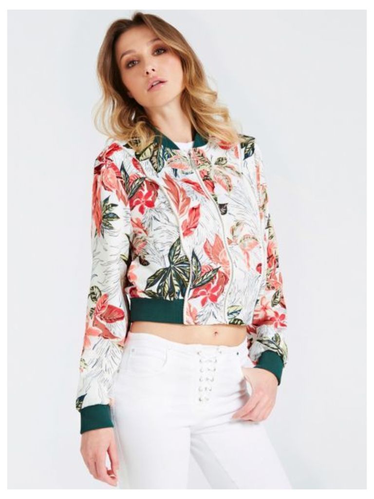 Guess Floral Pattern Bomber