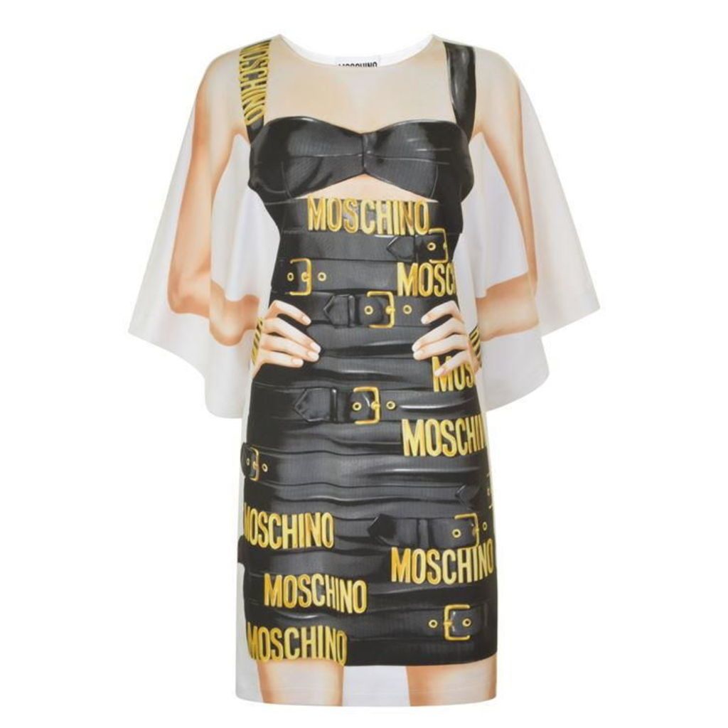 MOSCHINO Wrap Belt Body Dress
