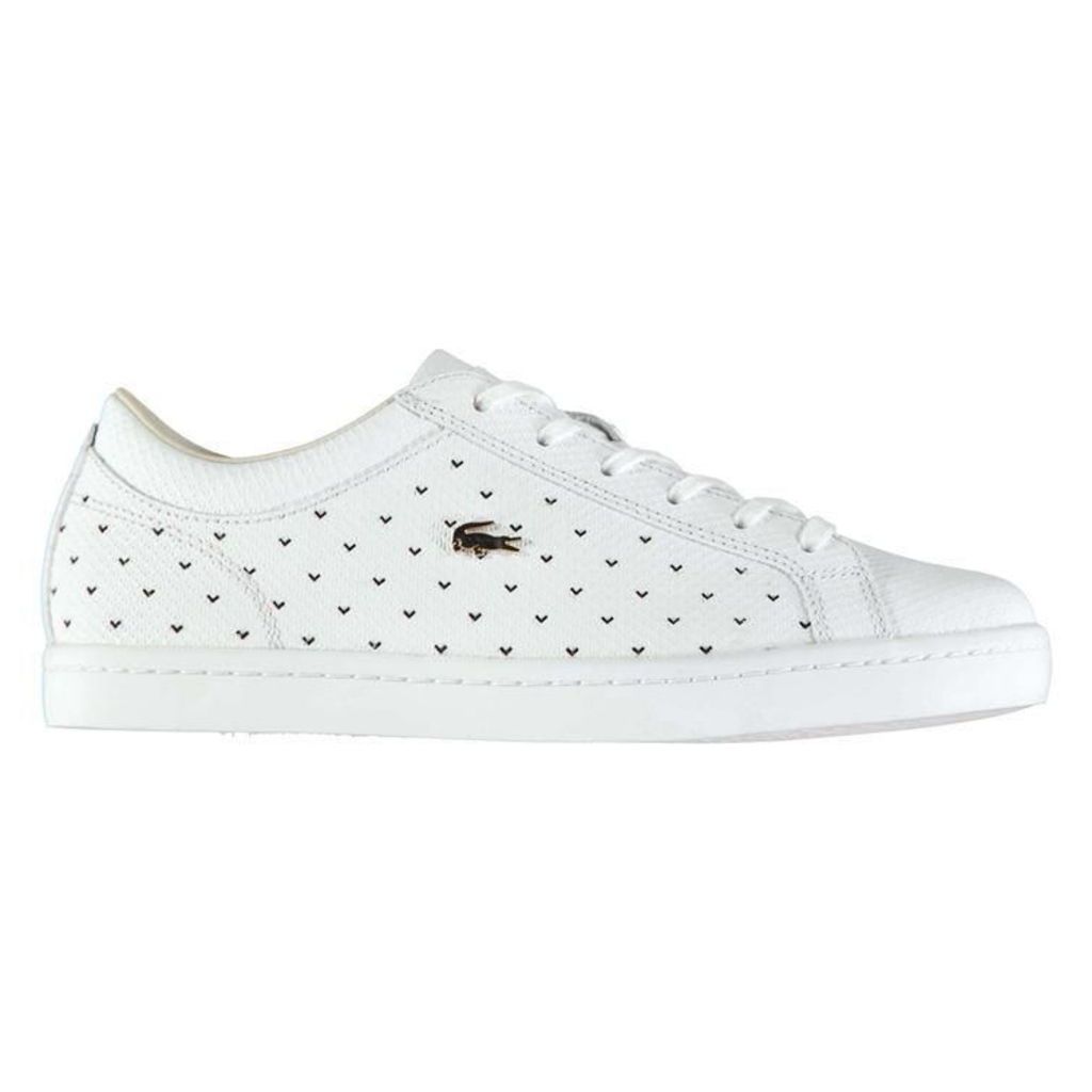 Lacoste Straightset Perforated Trainers