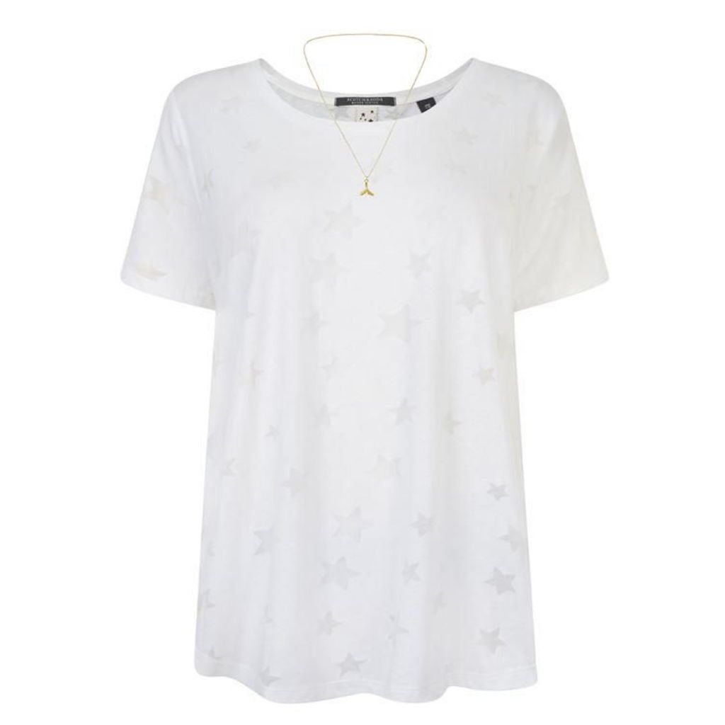 MAISON SCOTCH Embossed Star Top