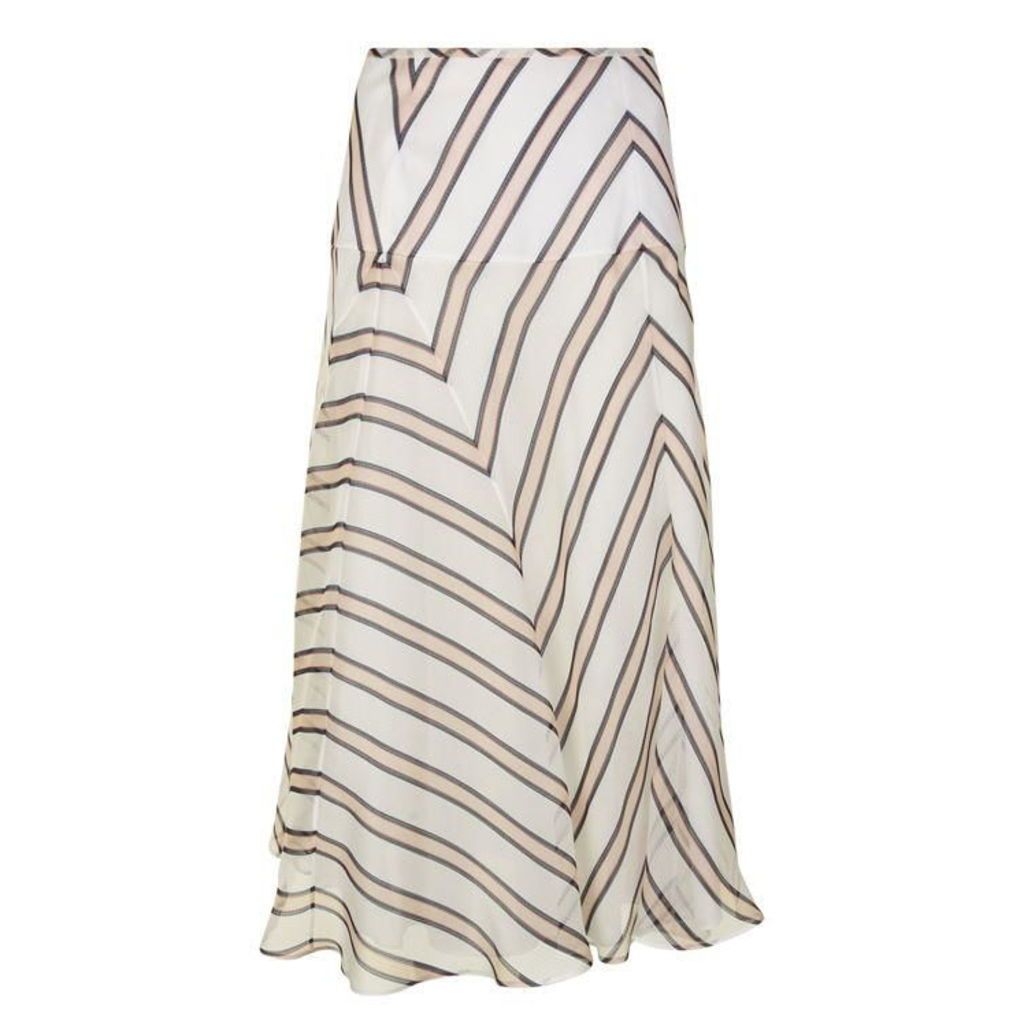Fendi Stripe Midi Skirt