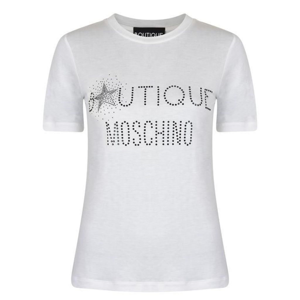 Boutique Moschino Sparkle Logo T Shirt