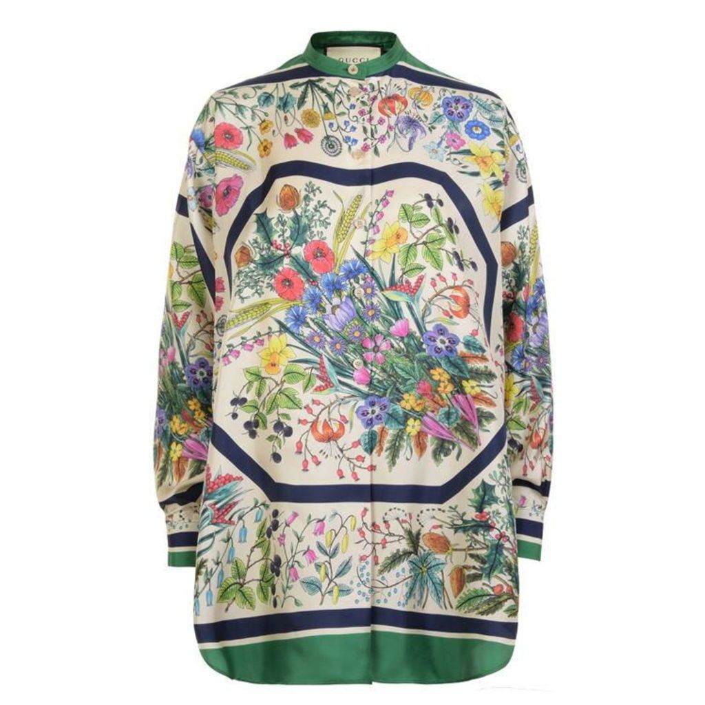 Gucci Floral Silk Shirt