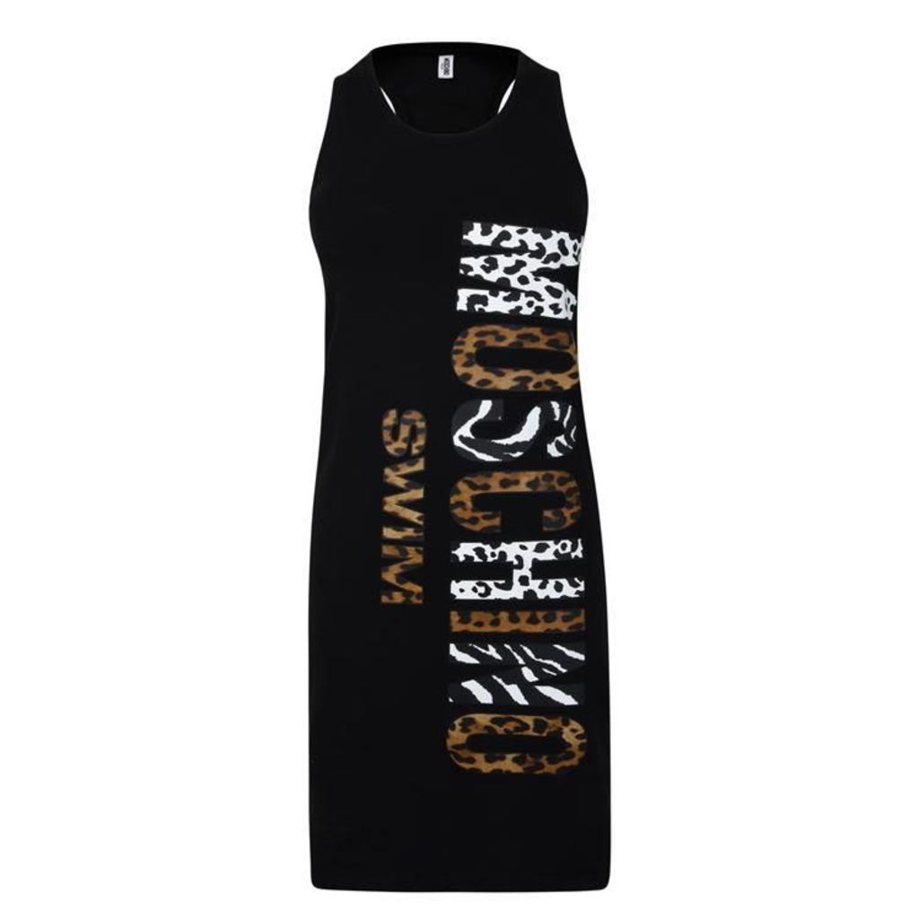 Moschino Underwear Leopard Print Logo Dress
