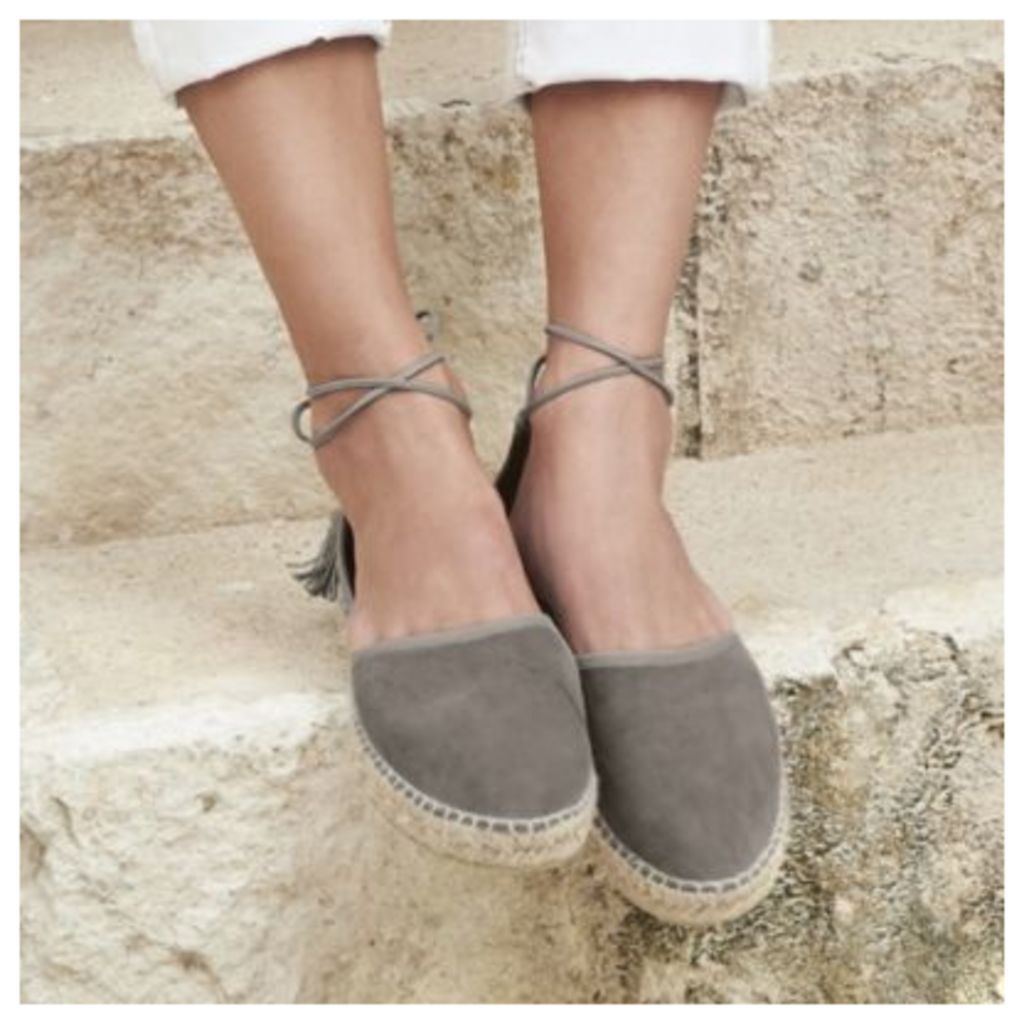 Flat Tassel Tie Espadrilles