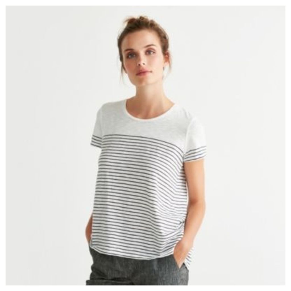 Cotton Slub Striped T-Shirt