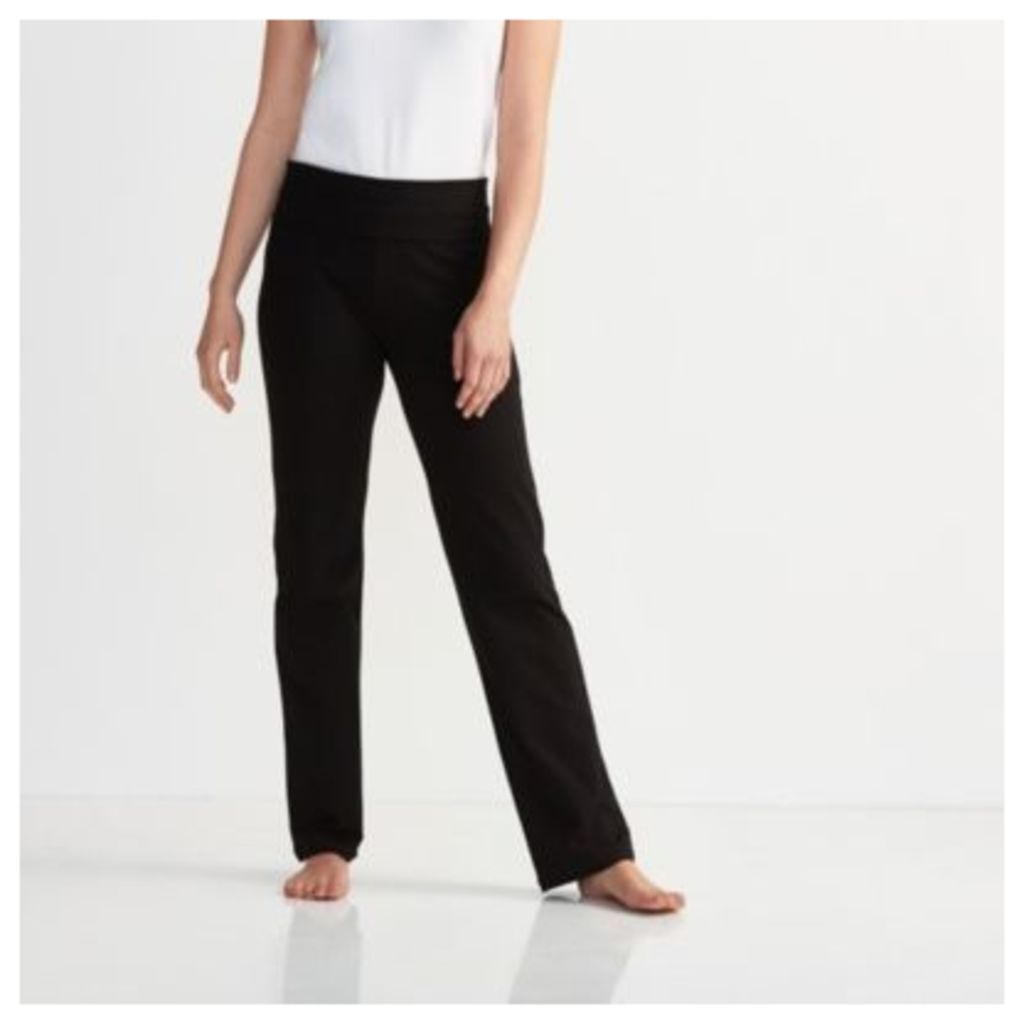 Straight Leg Roll Top Trousers
