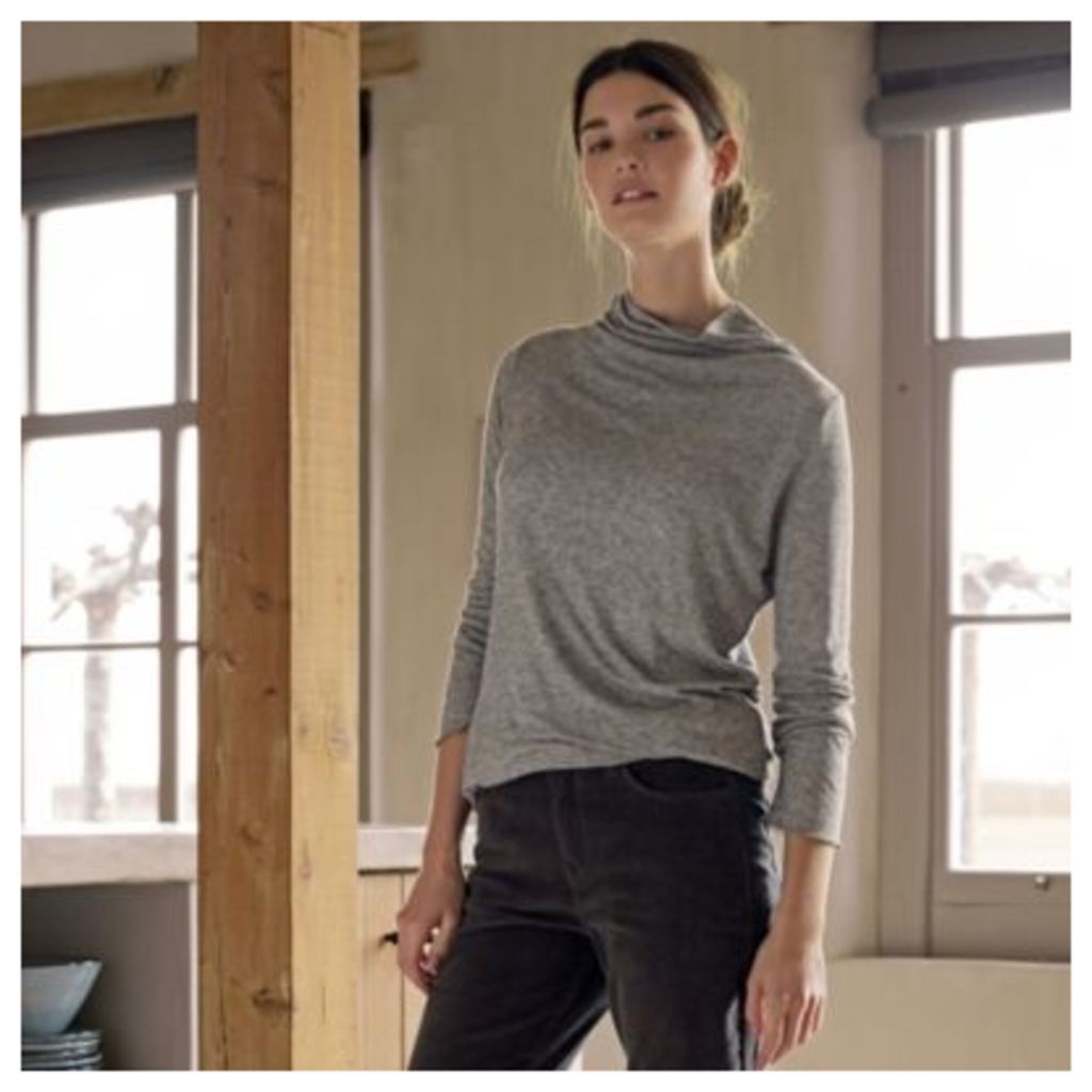 Double Layer Roll-Neck Top