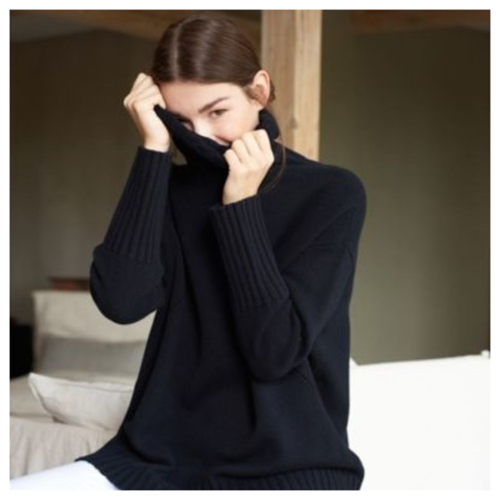 Wool Chunky Roll-Neck Jumper