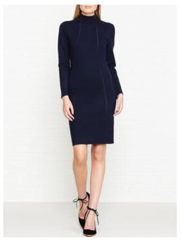 Reiss Daphne Bodycon Knitted Dress - Navy