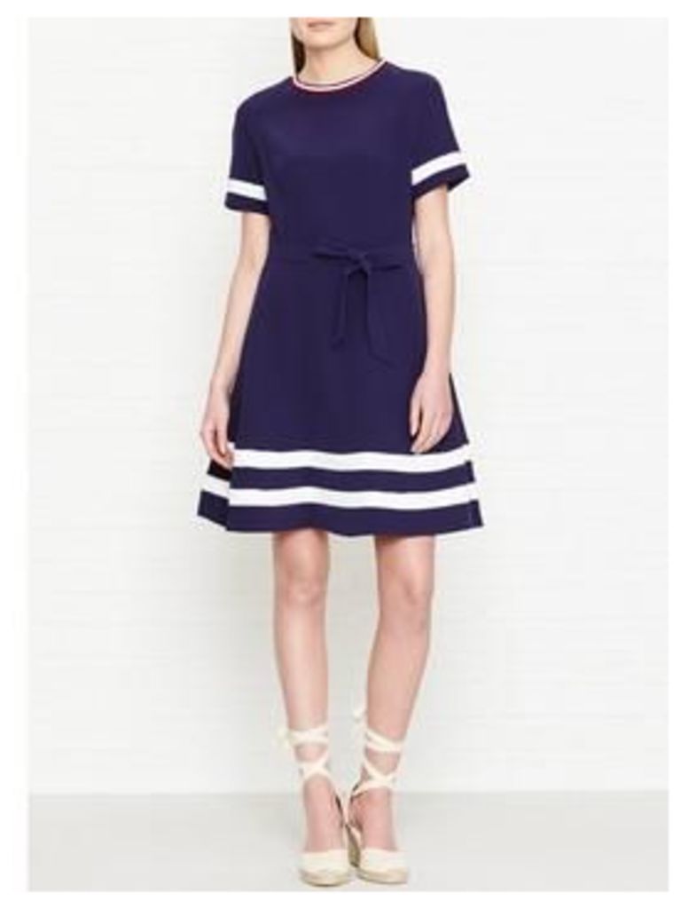 Tommy Hilfiger Jillian Fit And Flare Dress - Navy