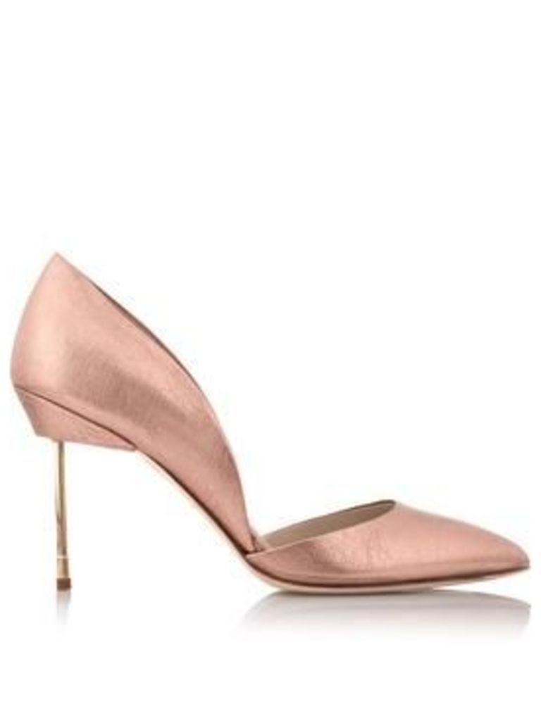 Kurt Geiger London Beaumont Metallic Court Shoes - Rose Gold