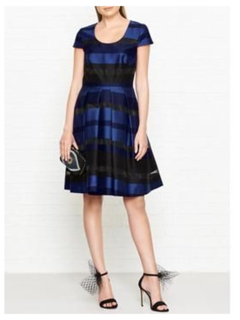 Ps By Paul Smith Stripe Structured Dress - Black/Blue