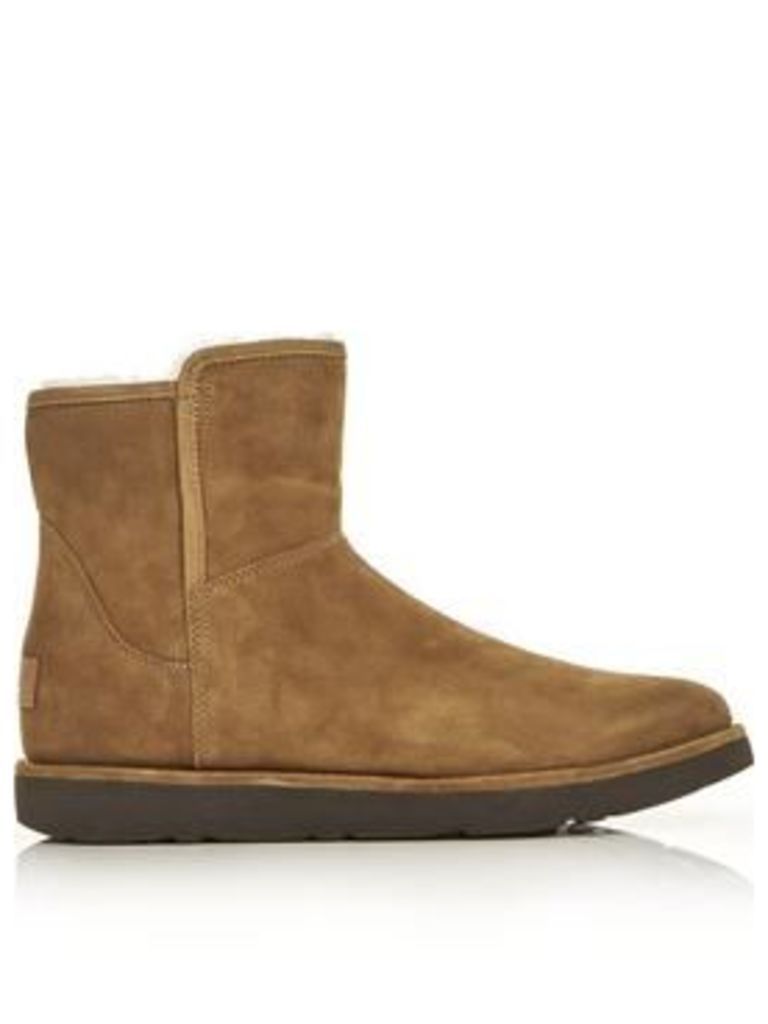 Ugg Abree Mini Classic Luxe Lined Ankle Boots - Chestnut
