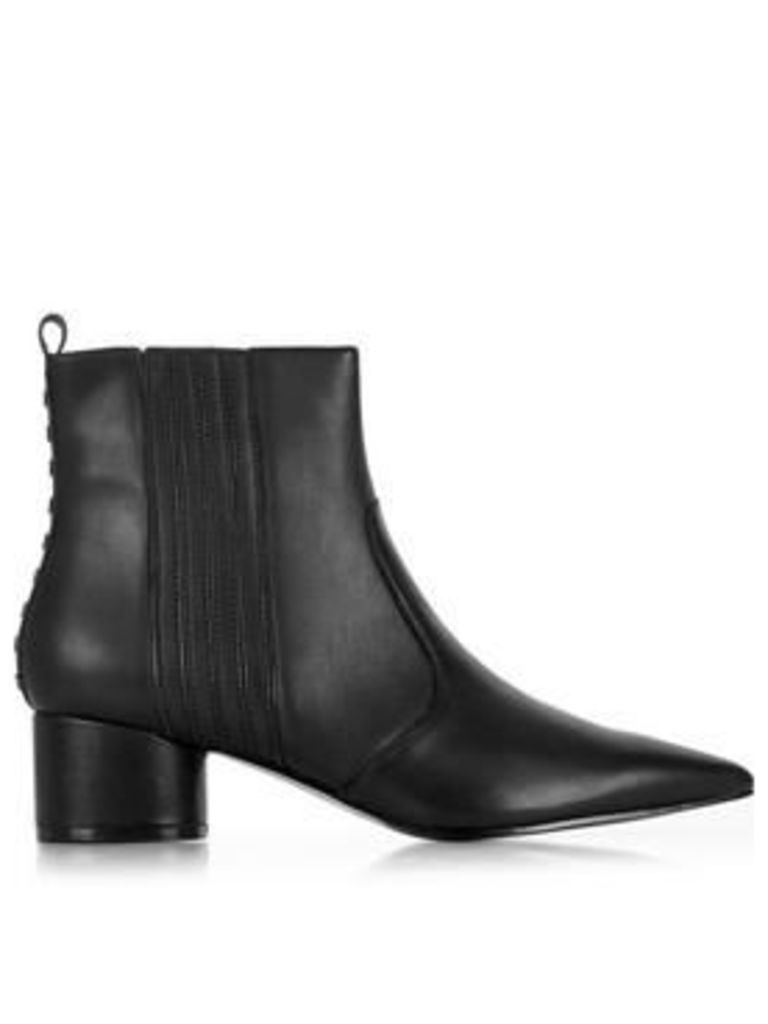 Kendall + Kylie Laila Leather Pointed Chelsea Boots - Black