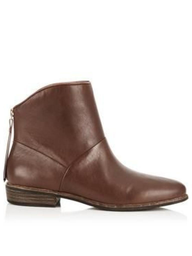 Ugg Bruno Leather Ankle Boots - Brown