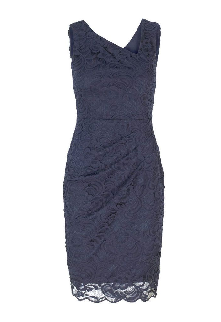 Lipstick Boutique Jessica Wright Peggy Lace Dress in Navy
