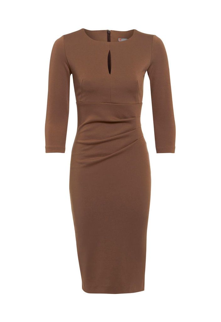 Vanessa Horne Louisa Dress in Biscuit