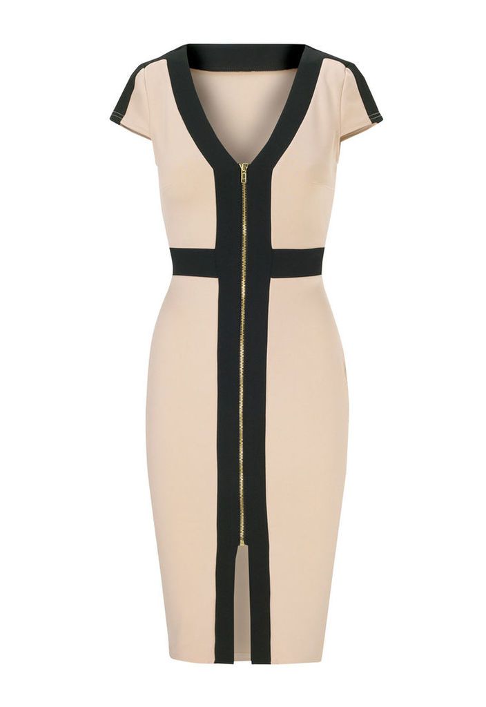 Lipstick Boutique Jessica Wright Katie Dress in Black and Nude