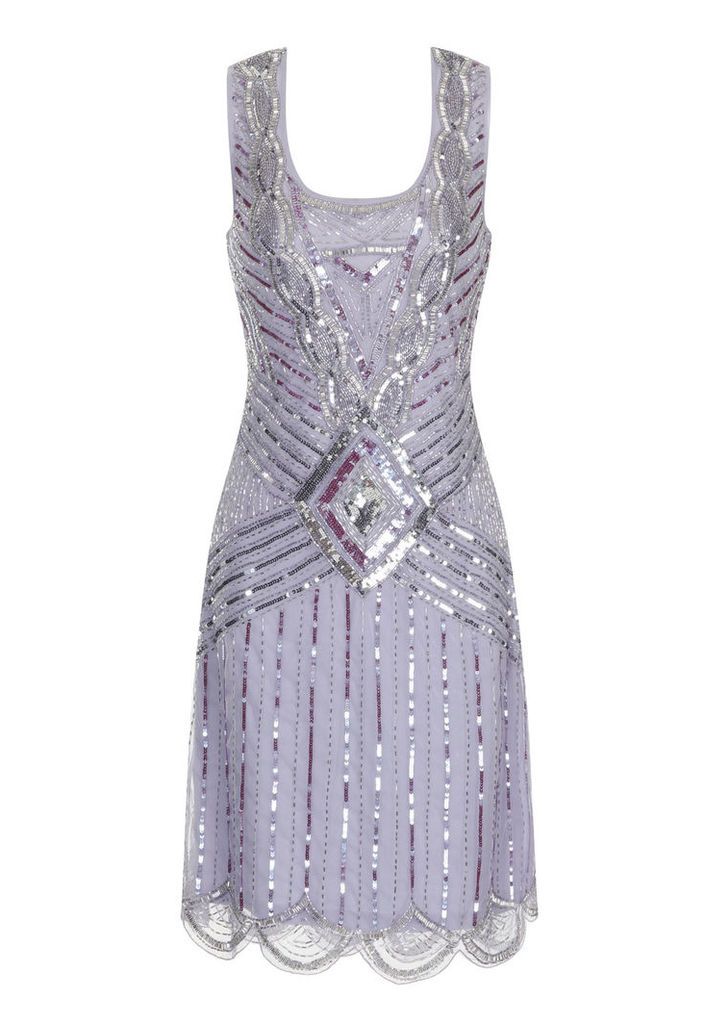 Frock and Frill Athena Flapper Dress in Lilac