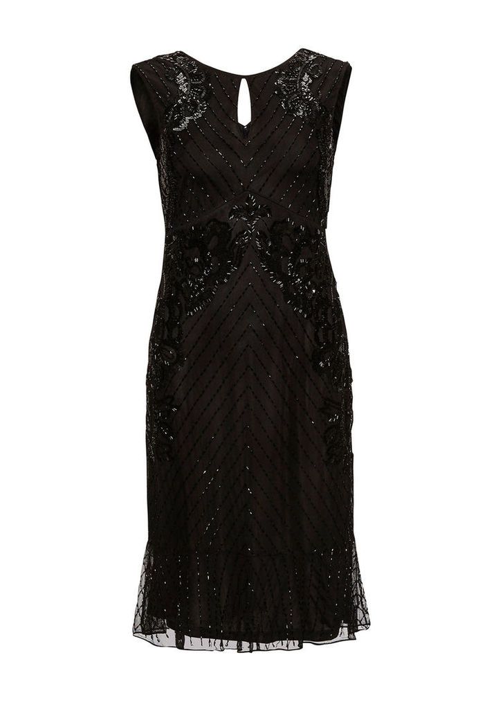Gina Bacconi Embellished Dress in Black