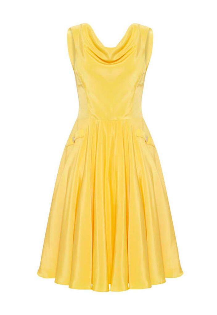 Caroline Beyll Golden Flare Dress