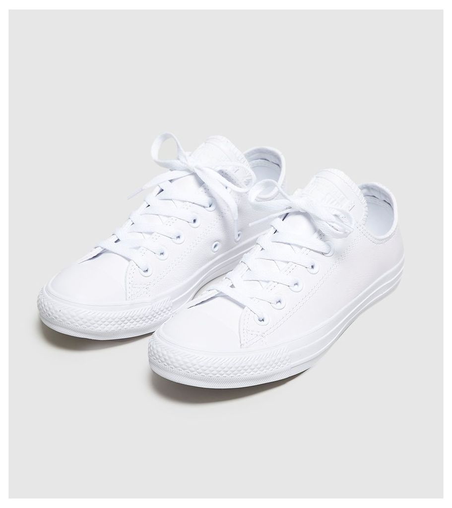 Converse All Star Leather Ox Women's, White/White