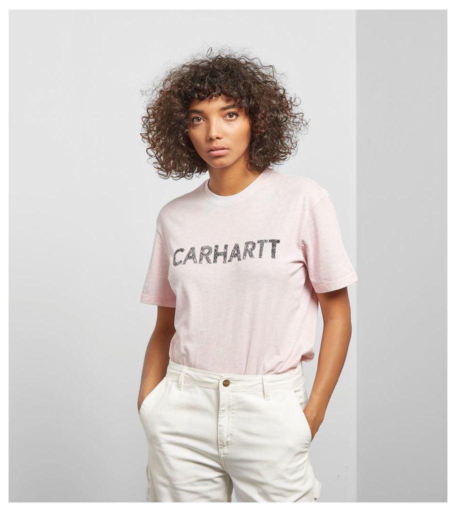Carhartt WIP Holbrook Logo T-Shirt, Pink