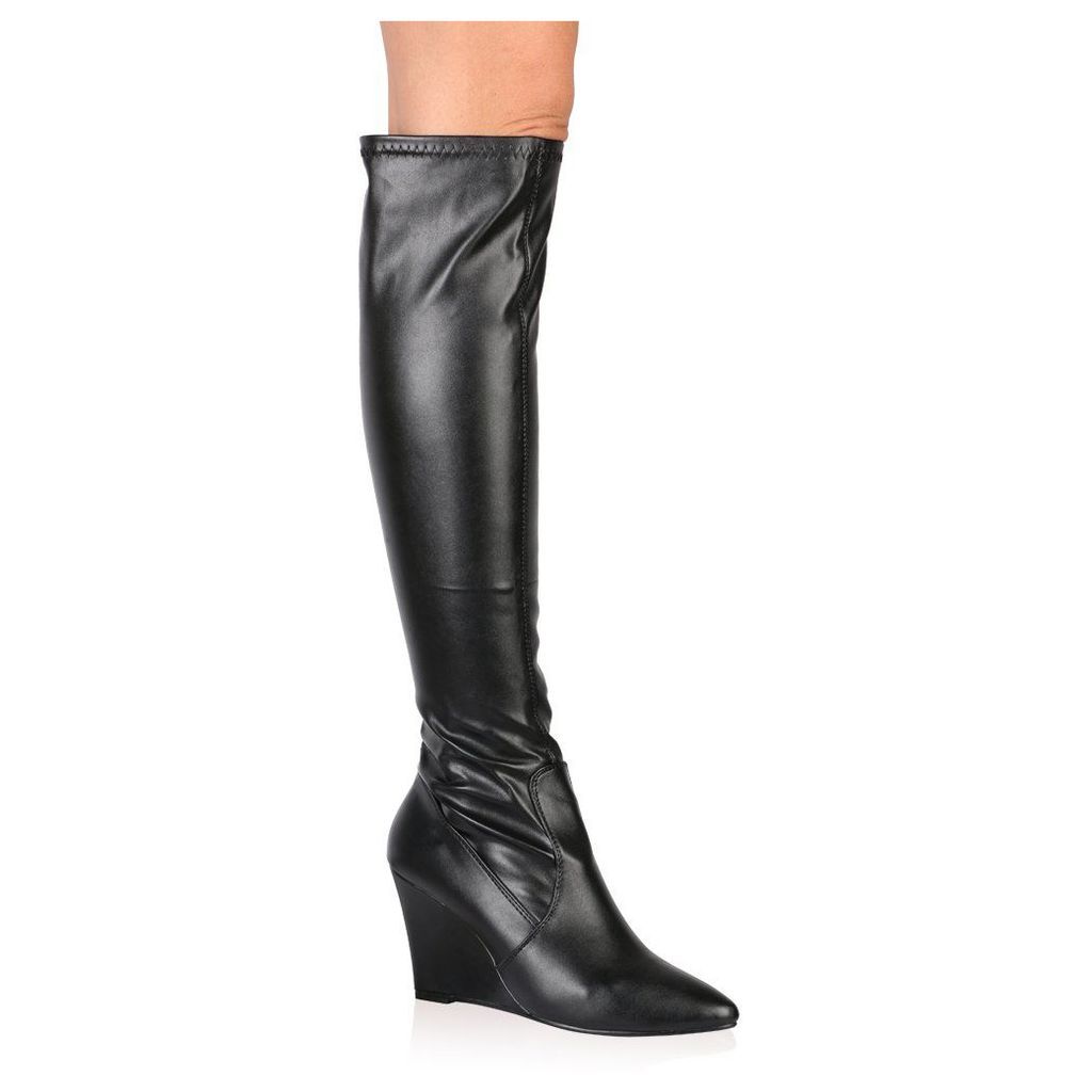 Katia Long Boots, Black
