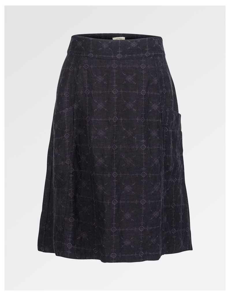Fat Face Casey Embroidered A-Line Skirt