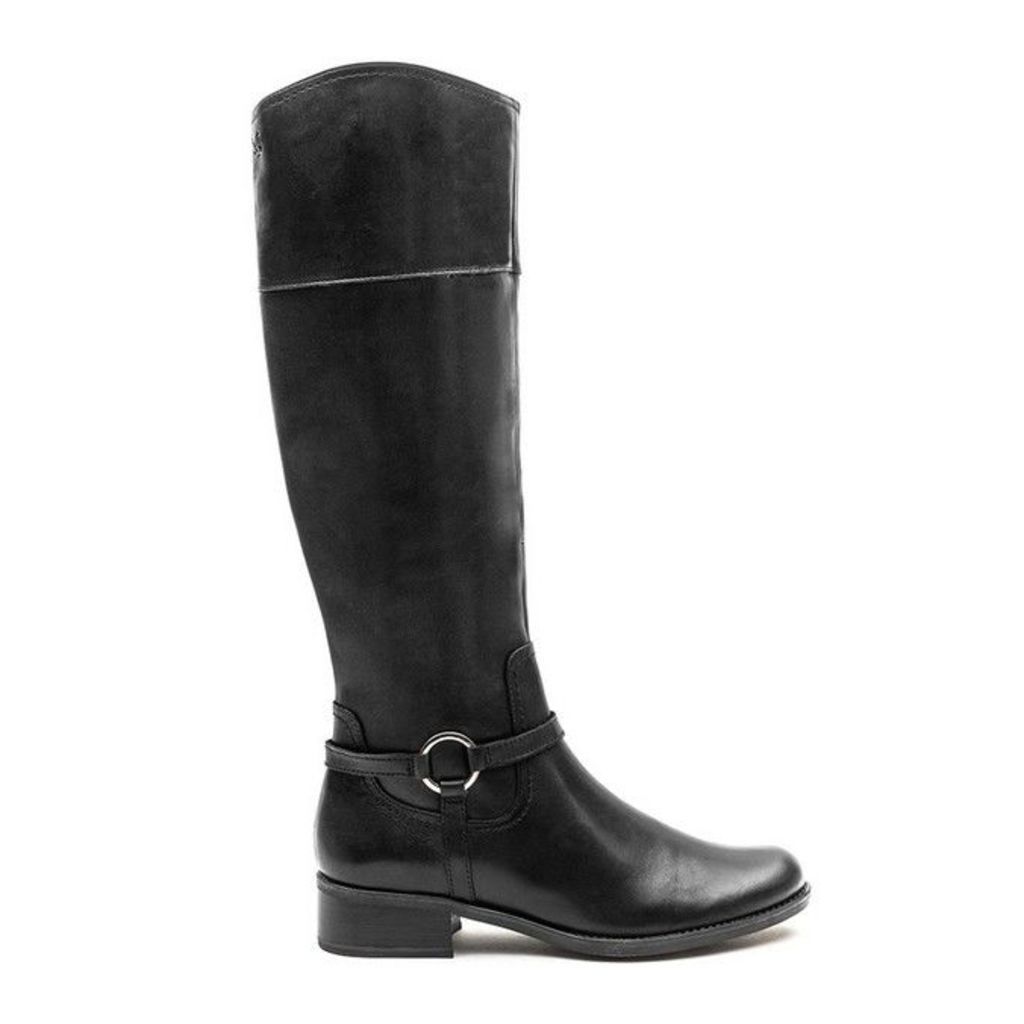 Caprice - Stirrup Boot - Black Leather - 6.5 uk